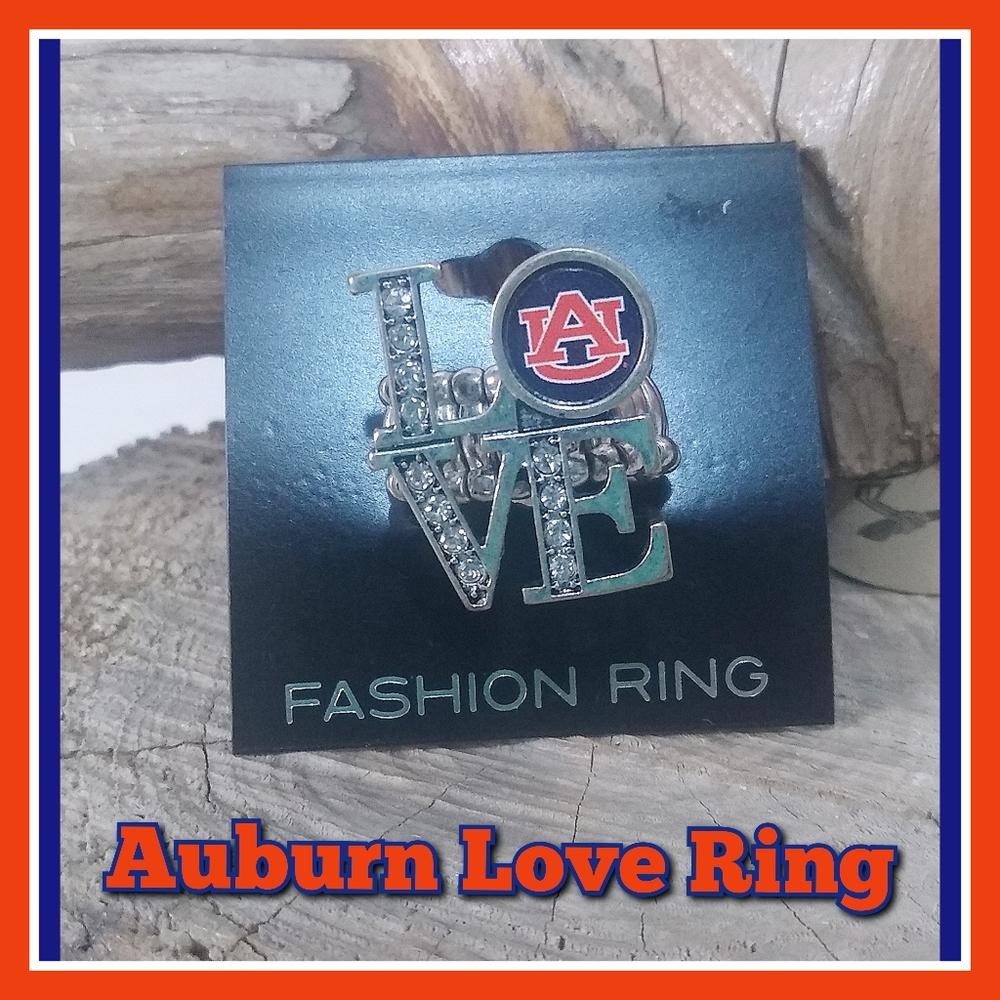 NEW Auburn Love Collegiate Fashion Ring